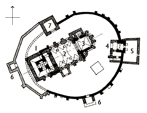 Grundriss Kirchenburg Dobring