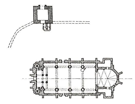 Grundriss Kirchenburg Dumitra