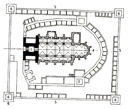 Grundriss Kirchenburg Heldsdorf