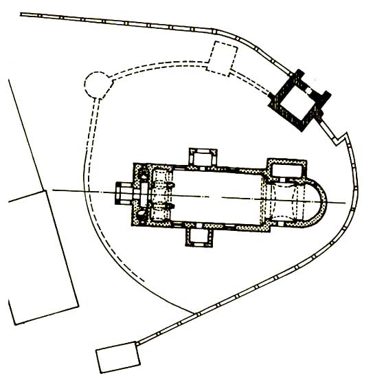 Grundriss Kirchenburg Halvelagen