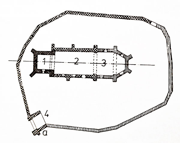 Grundriss Kirchenburg Maniersch