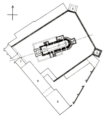 Grundriss Kirchenburg Streitfort