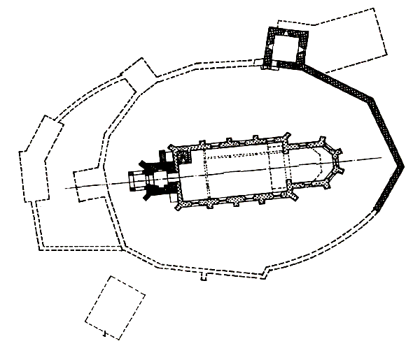 Grundriss Kirchenburg Martinsdorf