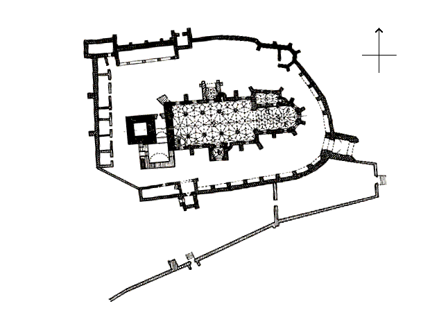 Grundriss Kirchenburg Meschen