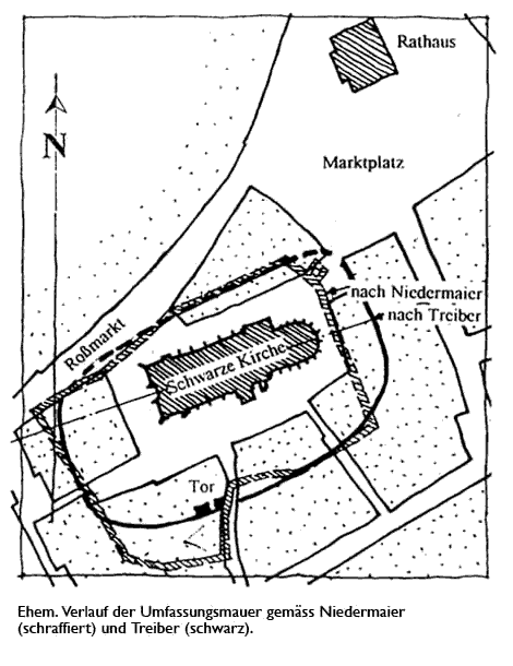 Grundriss Kirchenburg Kronstadt