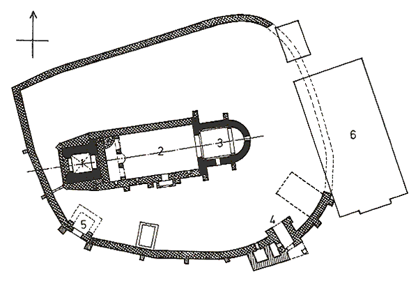 Grundriss Kirchenburg Rothbach