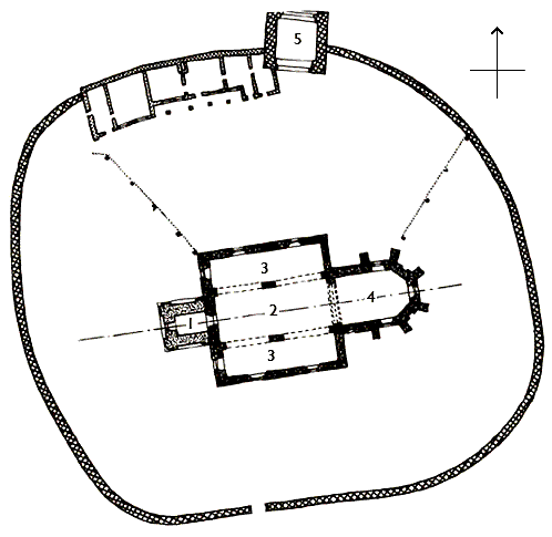 Grundriss Kirchenburg Schard