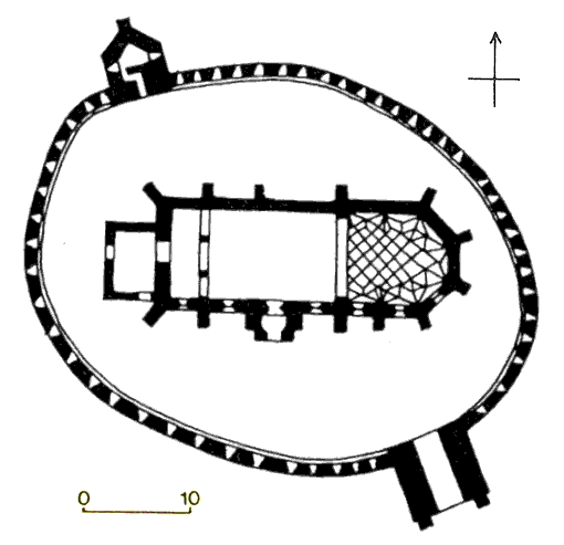 Grundriss Kirchenburg Sankt Georgen