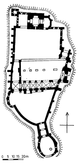 Grundriss Burg Slimnic