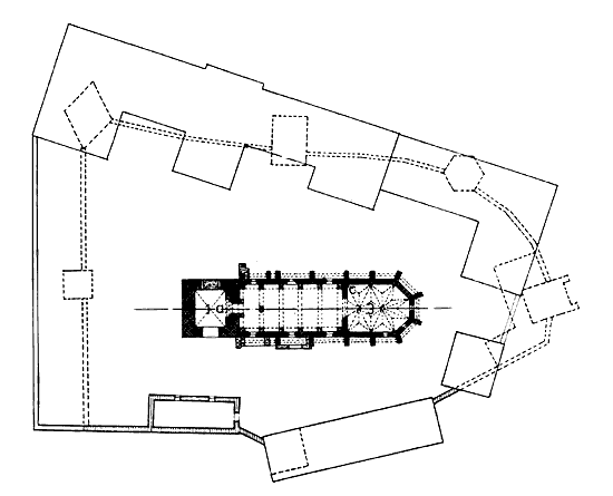 Grundriss Kirchenburg Scharosch