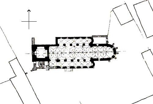 Grundriss Kirchenburg Großscheuern