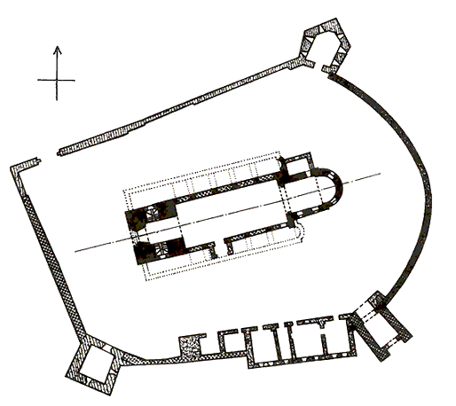 Grundriss Kirchenburg Galt