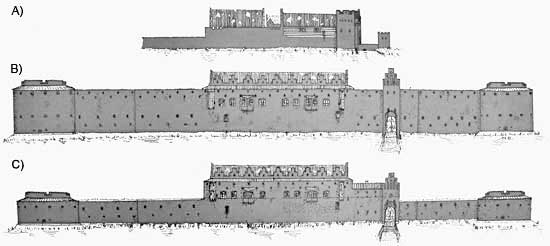 Grundriss Ausbauphasen von Malmöhus