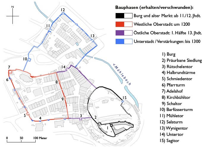 Grundriss Stadt Burgdorf
