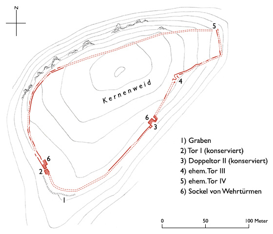 Grundriss Burgenrain