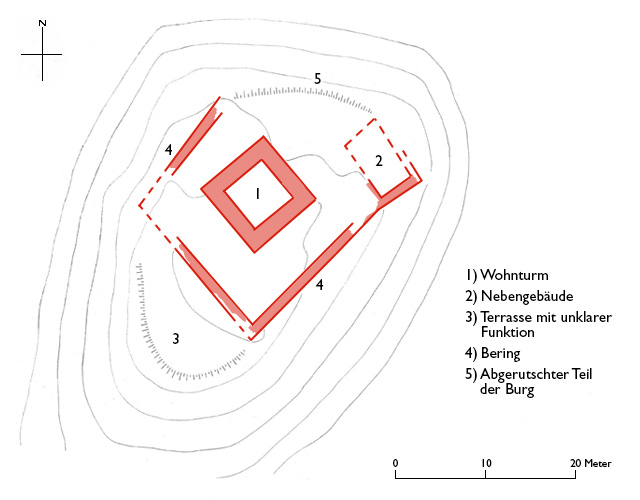 Grundriss Castelberg