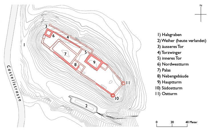Grundriss Castell