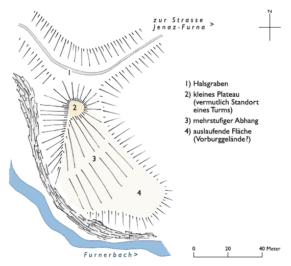 Grundriss Castlins (Jenaz)