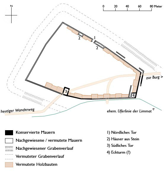 Grundriss Stadt Glanzenberg