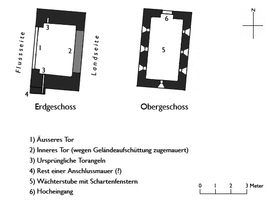 Grundriss La Tuor (Brückenturm)