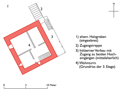 Grundriss Casti da Lumbrein