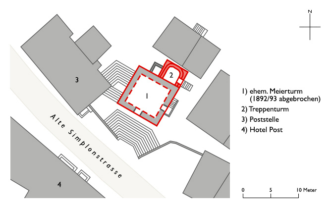 Grundriss Meierturm (Simplon)