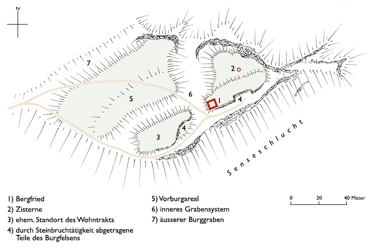 Grundriss Ober-Maggenberg