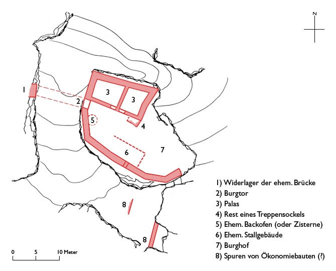 Grundriss Procha Burg