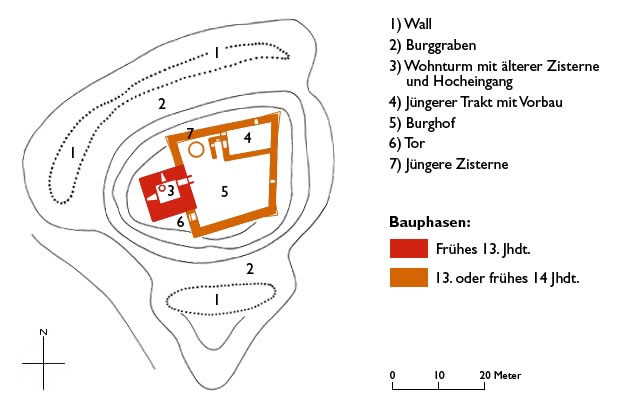 Grundriss Rosenburg