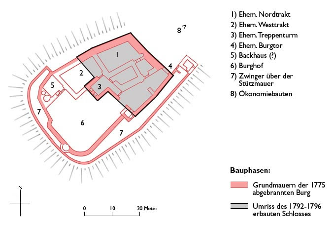 Grundriss Schloss Rued