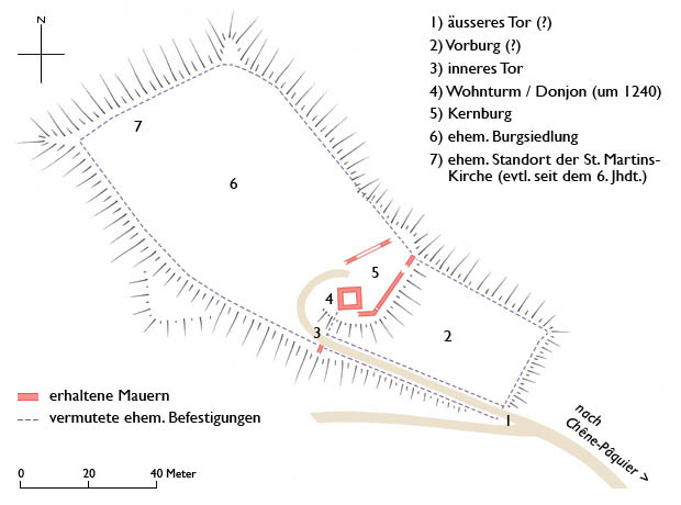 Grundriss Saint-Martin-du-Chêne