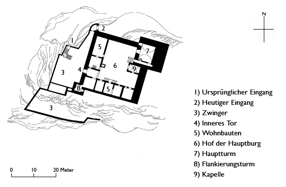 Grundriss Sasso Corbaro