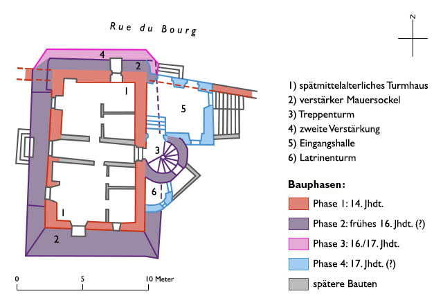 Grundriss Château des Vidomnes