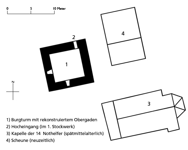 Grundriss Meierturm Silenen