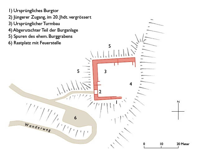 Grundriss Steinerburg