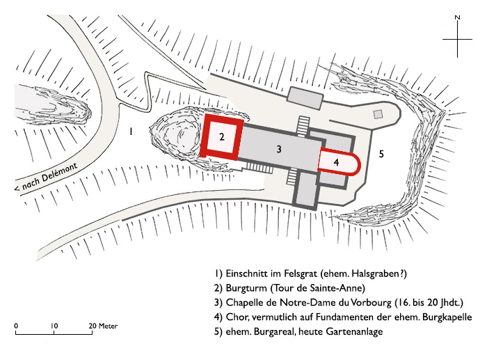 Grundriss Untere Vorburg