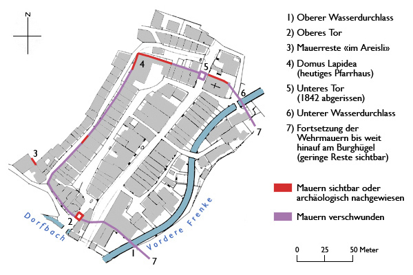 Grundriss Stadt Waldenburg