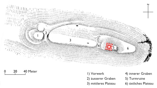Grundriss Bürgli (Zwieselberg)