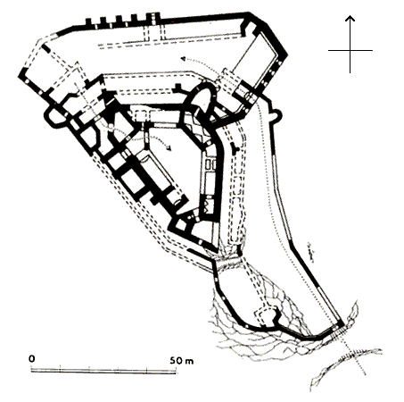 Grundriss Burg Čachtice