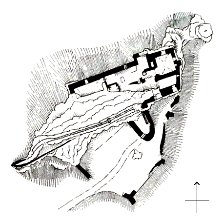 Grundriss Burg Lednica