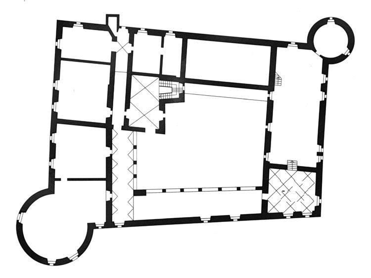 Grundriss des Schlosses