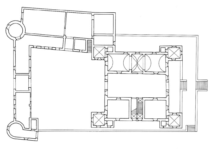 Grundriss des Schlosses