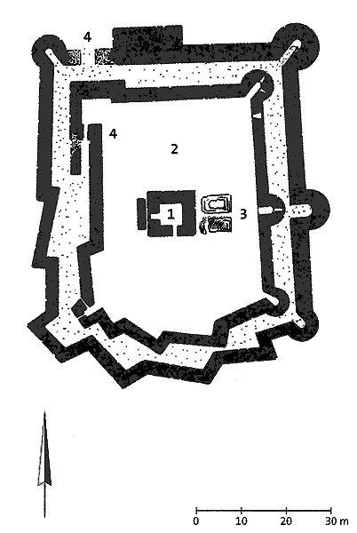 Grundriss Castillo de Almonacid