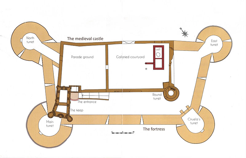 Grundriss Castillo de Berlanga de Duero