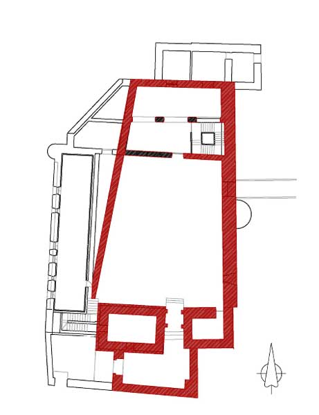 Grundriss Castillo de Castilnuevo