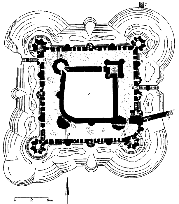 Grundriss Castillo de Fonseca