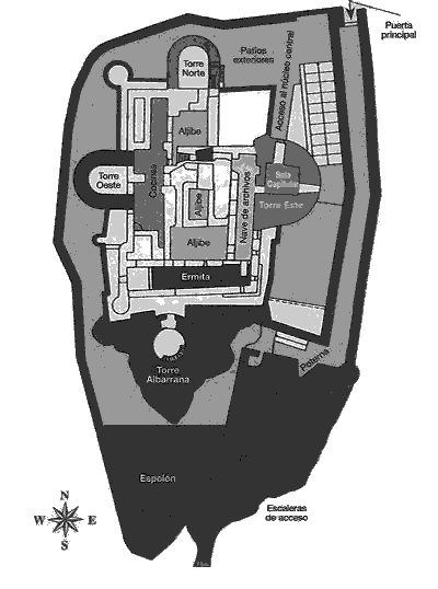 Grundriss Castillo de Consuegra