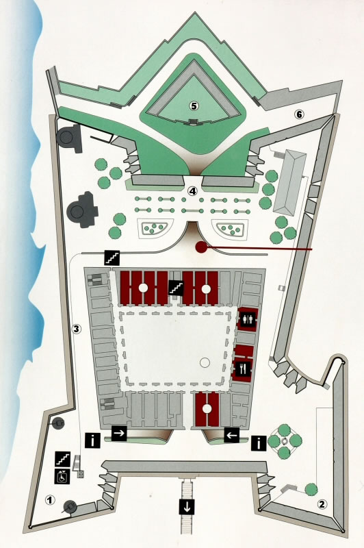 Grundriss Castell de Montjuic