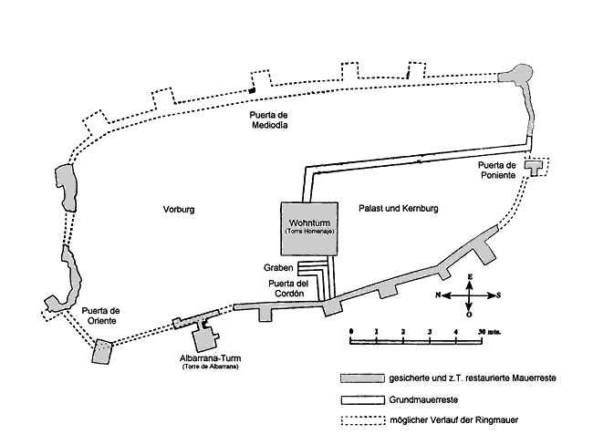 Grundriss Castillo Árabe