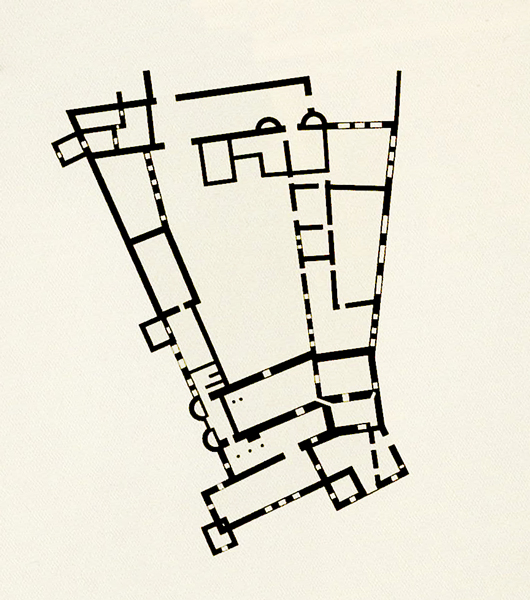 Grundriss Castillo de Sigüenza